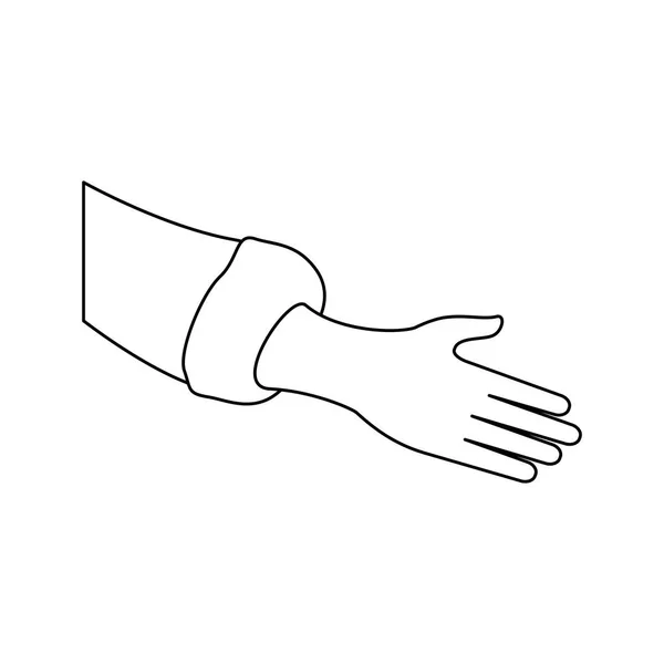 Symbol lidské ruky — Stockový vektor