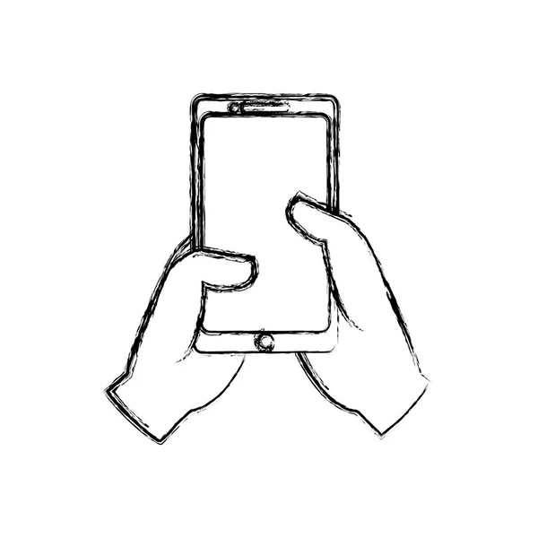 Tecnología de smartphone móvil — Vector de stock