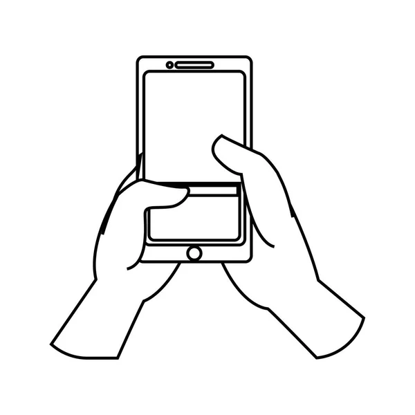 Tecnología de smartphone móvil — Vector de stock