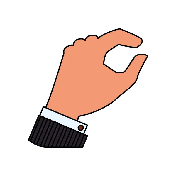 Hand touching something — Stock Vector