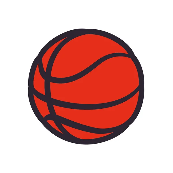 Baloncesto pelota deporte juego — Vector de stock