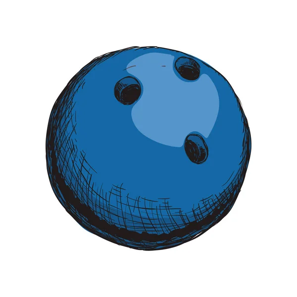 Bowling Sport Spiel — Stockvektor