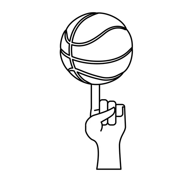 Jogo de bola de basquete — Vetor de Stock
