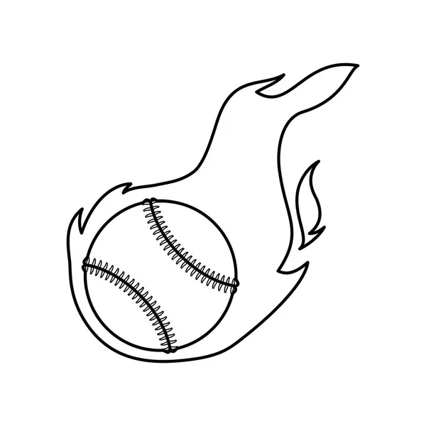 Baseball sport spel — Stock vektor