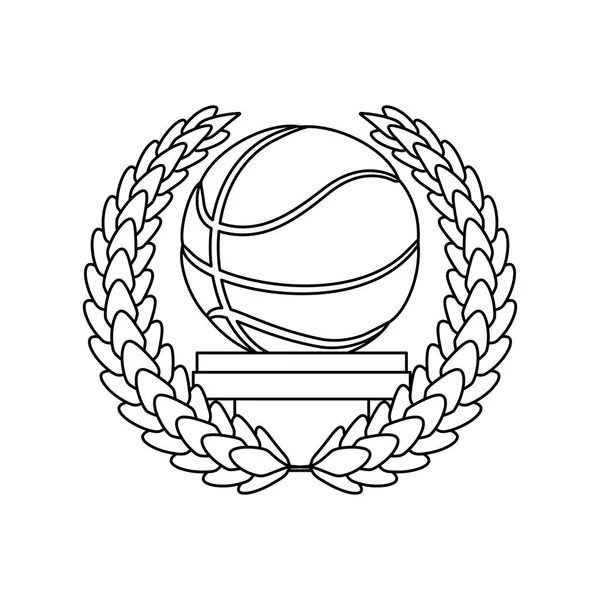 Jeu de ballon de basket — Image vectorielle