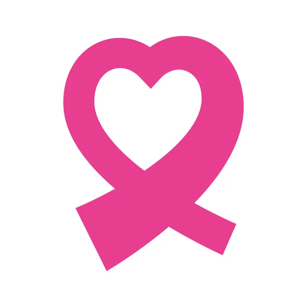 Σύμβολο εκστρατείας του καρκίνου μαστού — Διανυσματικό Αρχείο