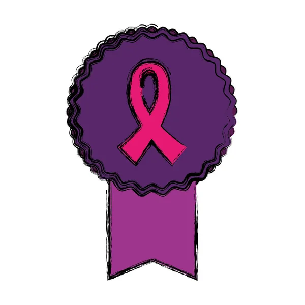 Символ кампании по борьбе с раком груди — стоковый вектор