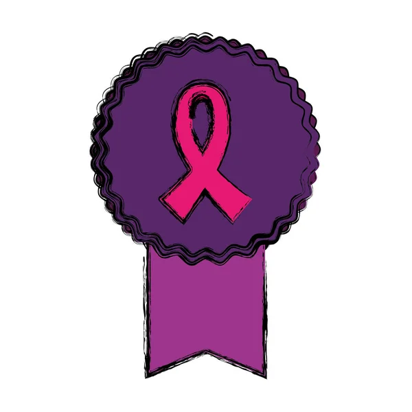 Breast cancer campaign symbol — Stock Vector