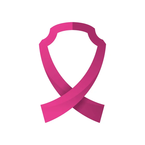 Symbole de campagne contre le cancer du sein — Image vectorielle