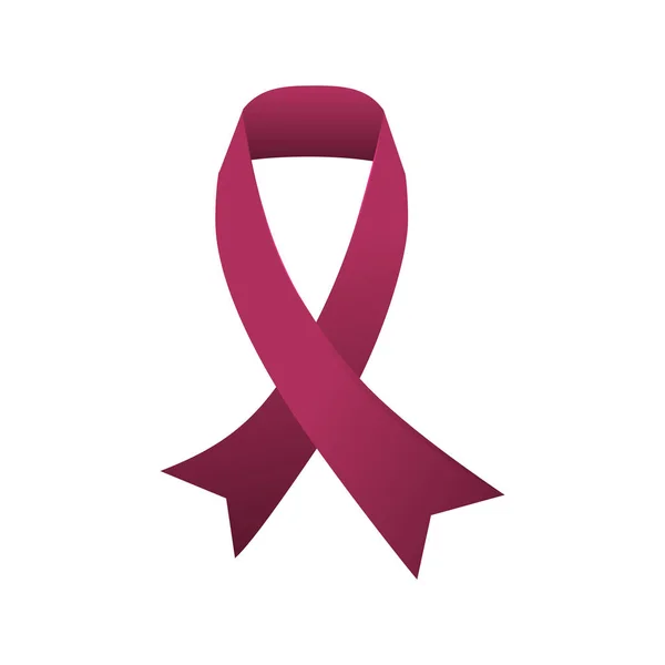 Symbole de campagne contre le cancer du sein — Image vectorielle