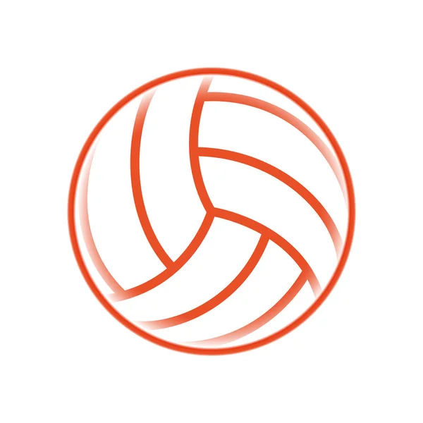 Voleyball jeu de sport — Image vectorielle