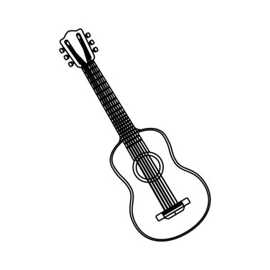 Akustik gitar müzik enstrümanı