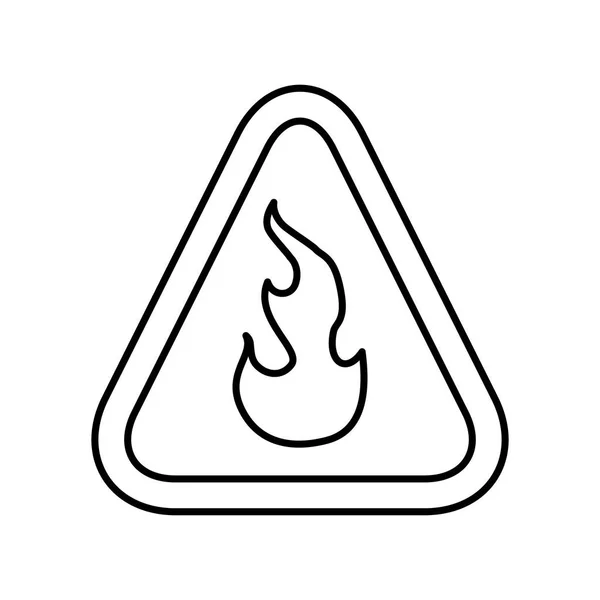 Panneau publicitaire inflammable — Image vectorielle