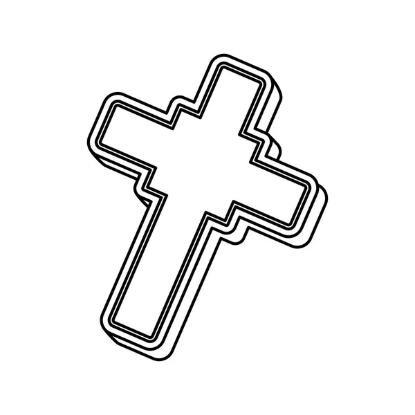 Hıristiyanlık sembolü haç — Stok Vektör