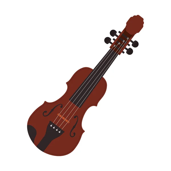 Violino strumento musicale — Vettoriale Stock