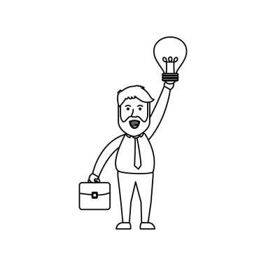 Başarılı bir iş adamı çizgi film