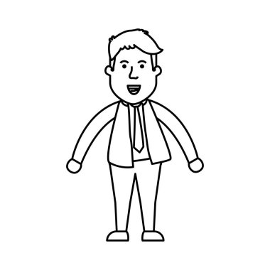 Başarılı bir iş adamı çizgi film