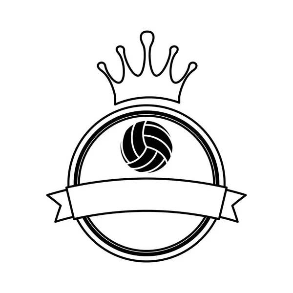 Voleyball jeu de sport — Image vectorielle