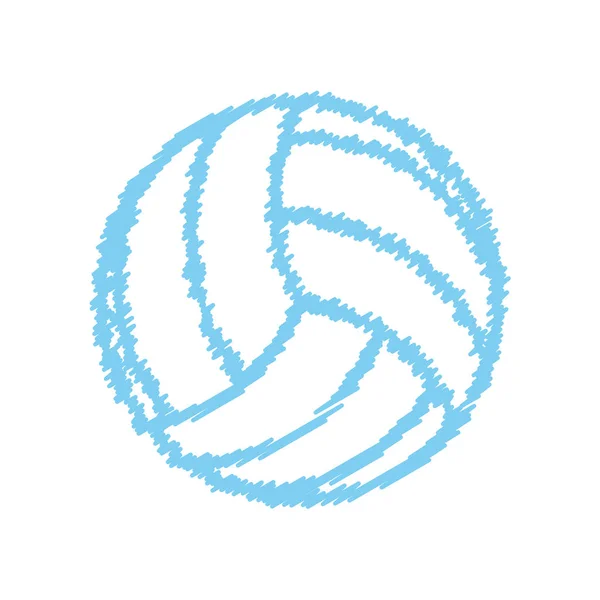Voleyball jeu de sport — Image vectorielle