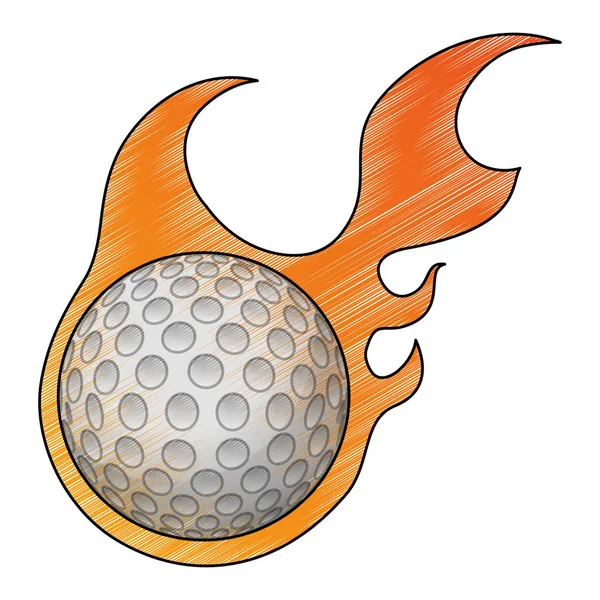 Golf sport spel — Stockvector