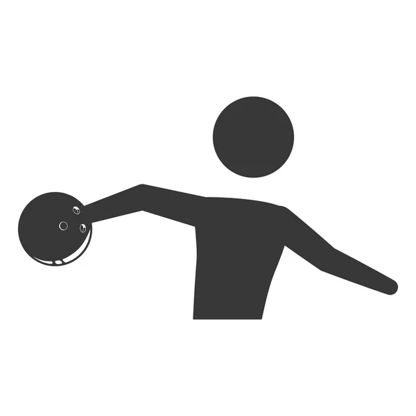 Bowling deporte juego — Vector de stock