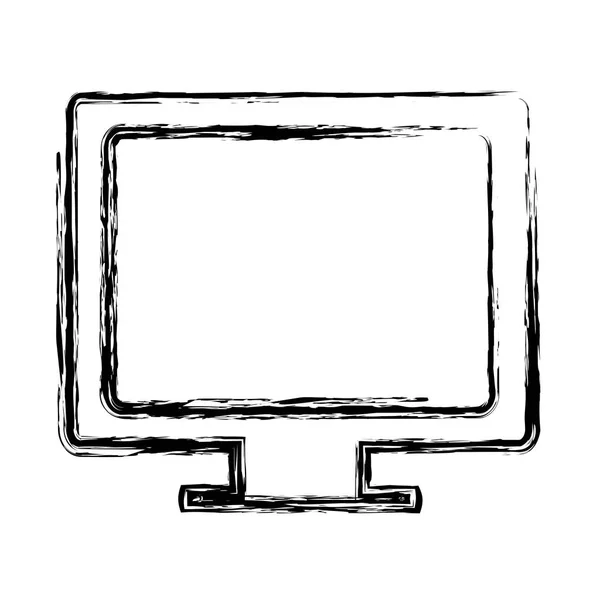 Иконка компьютера — стоковый вектор