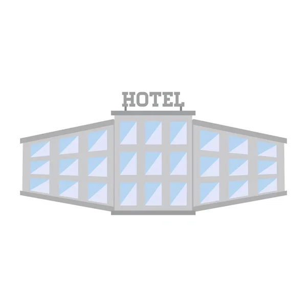 Ikona budynku hotelu — Wektor stockowy