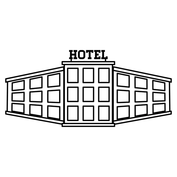 호텔 빌딩 아이콘 — 스톡 벡터