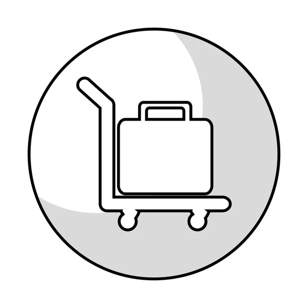 Ikona walizki podróżnej — Wektor stockowy