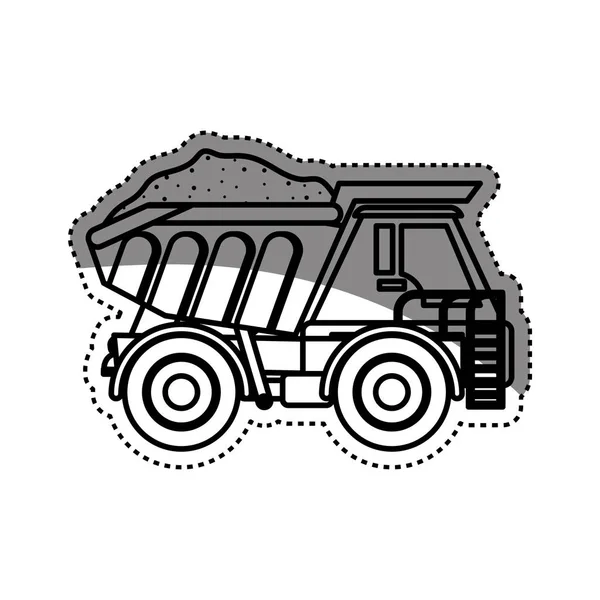 Construction machinery vehicle — Stock Vector