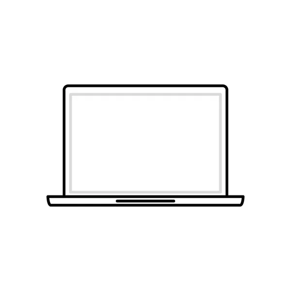 Laptop-Computertechnologie — Stockvektor
