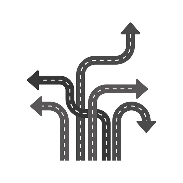 Panneau routier isolé — Image vectorielle