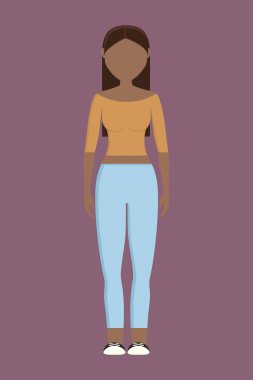 kadın karikatür simgesi