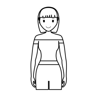 Kız çizgi film simgesi