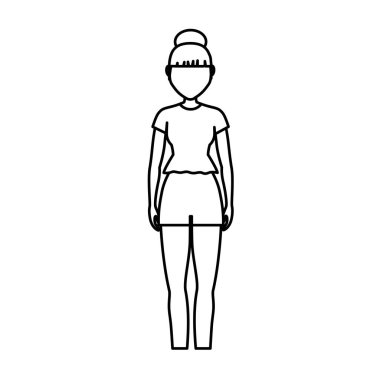 Kız çizgi film simgesi