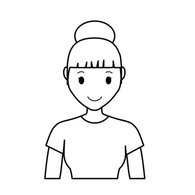 Kız çizgi film simgesi