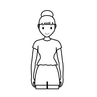 Kız çizgi film simgesi