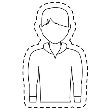 adam çizgi film simgesi