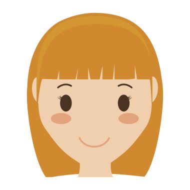 Kız çizgi film simgesi