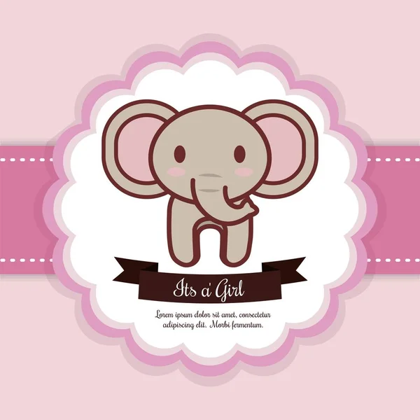 Baby douche ontwerp — Stockvector