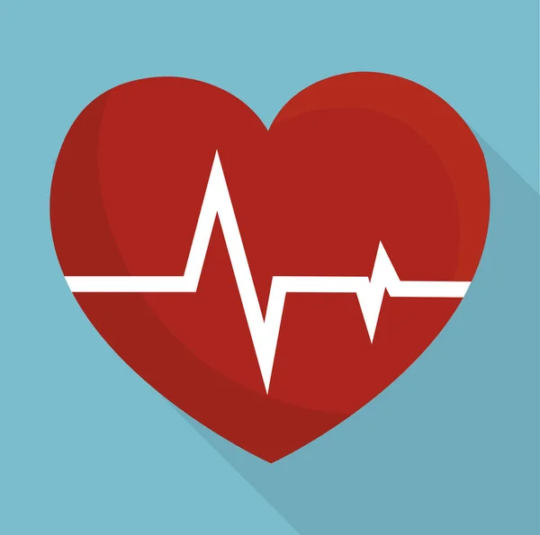 Cardio heart icon — Stock Vector