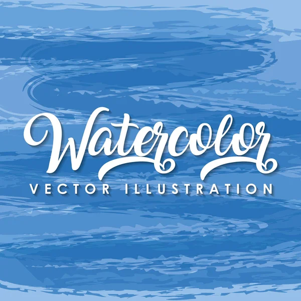 Diseño de acuarela colorido — Vector de stock