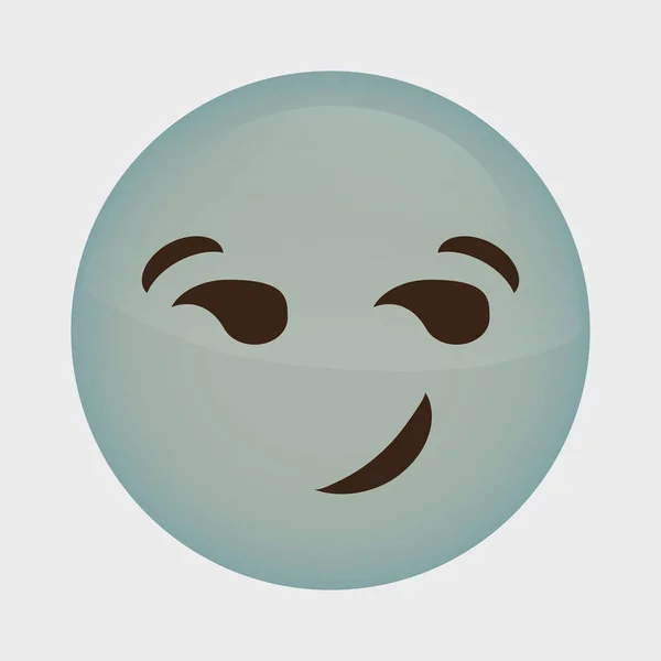 Ícone de rosto de desenho animado emoticon — Vetor de Stock