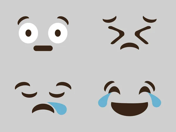 Ícone de rosto de desenho animado emoticon — Vetor de Stock