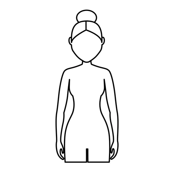 Körper der Mädchen-Ikone — Stockvektor