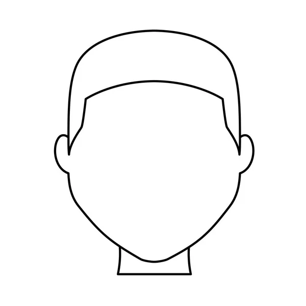 Hombre icono de dibujos animados — Vector de stock