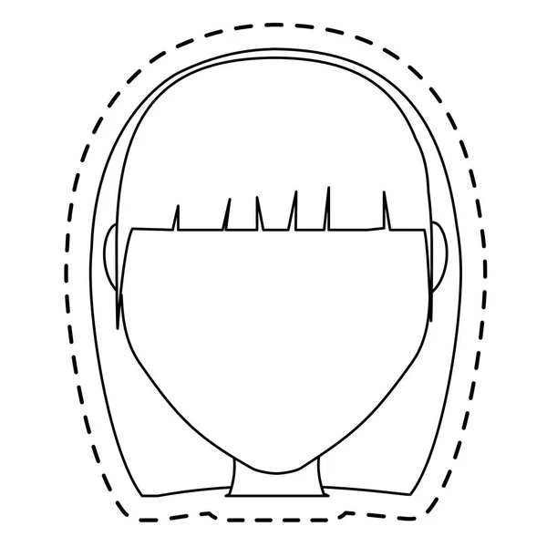 Mulher desenho animado ícone —  Vetores de Stock