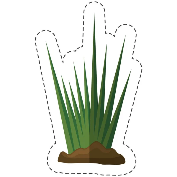 Icono de planta verde — Vector de stock