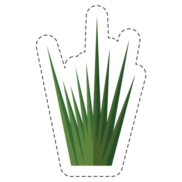 녹색 식물의 아이콘 — 스톡 벡터