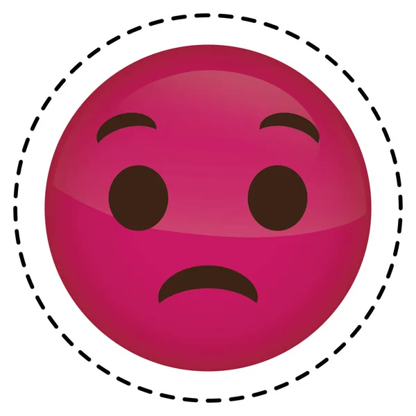 Ausdruck Gesicht Emoji-Symbol — Stockvektor